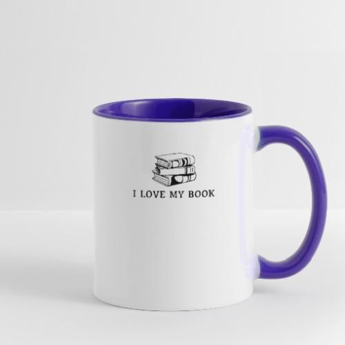 I love my book t-shirt - Contrast Coffee Mug