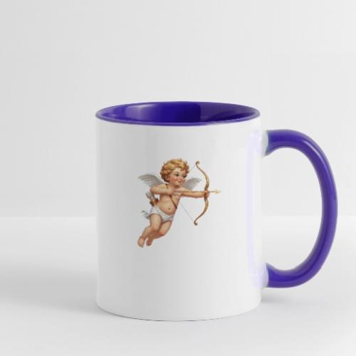 Cupid with twohearts set - Contrast Coffee Mug