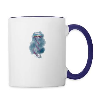 I'm As Smart As A Jelly Fish - Contrast Coffee Mug - white/cobalt blue - Right