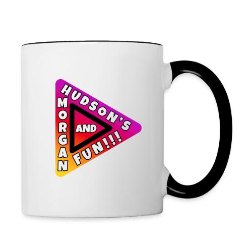 Morgan And Hudson's Fun Play Button - Contrast Coffee Mug