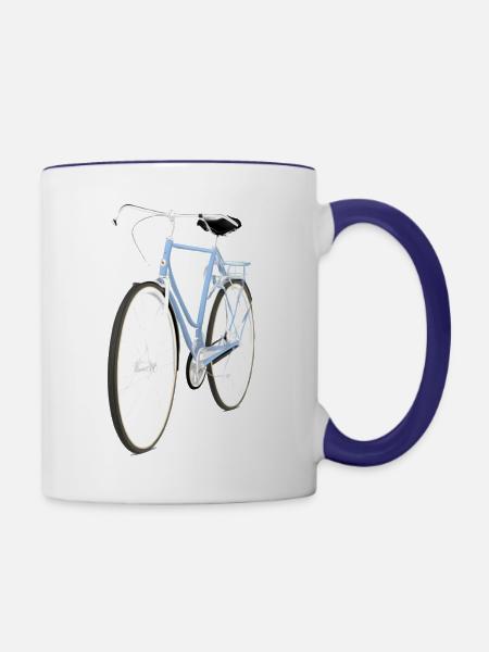 Classic Bicycle - Contrast Coffee Mug - white/cobalt blue