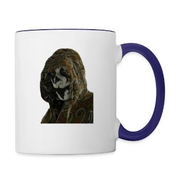 WTC Ruthless Raven - Contrast Coffee Mug - white/cobalt blue - Right