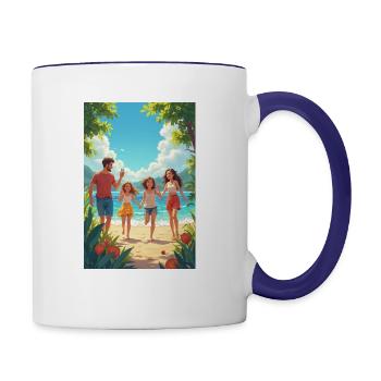 2a94e8560328e5ad8badc426d01aee82 high - Contrast Coffee Mug - white/cobalt blue - Right
