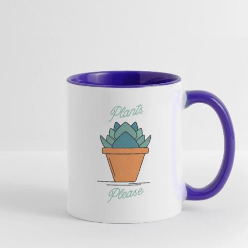 Plants Please - Contrast Coffee Mug