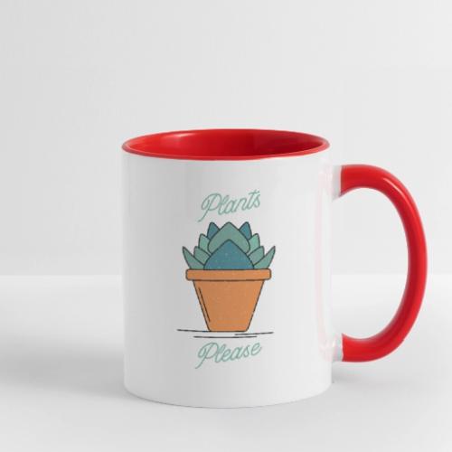 Plants Please - Contrast Coffee Mug