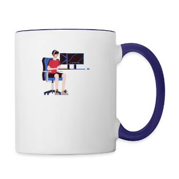 original - Contrast Coffee Mug - white/cobalt blue - Right