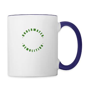 UNDERWATER DEMOLITION - Contrast Coffee Mug - white/cobalt blue - Right