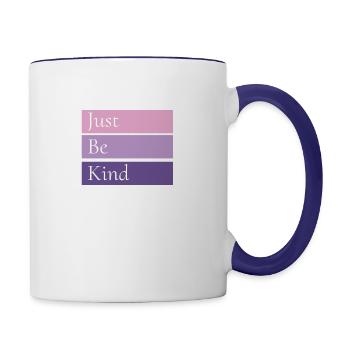Spread Kindness - Contrast Coffee Mug - white/cobalt blue - Right