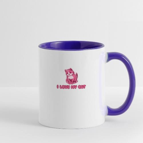 I love my cat - Contrast Coffee Mug