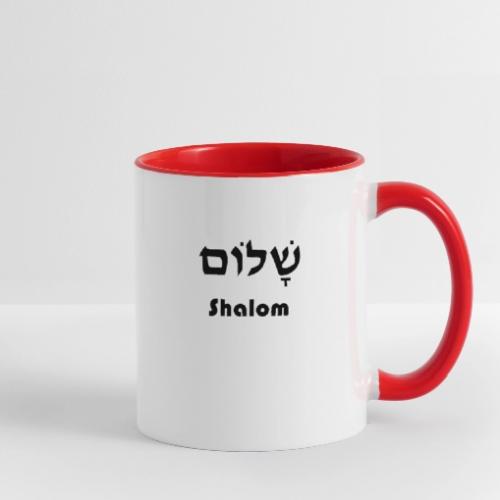 שָׁלוֹם Shalom - Contrast Coffee Mug