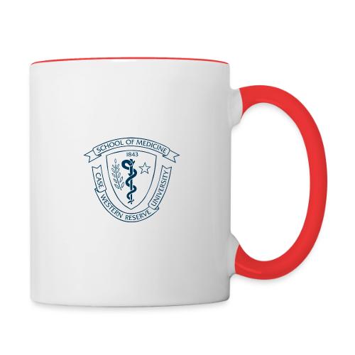 med school shield rev - Contrast Coffee Mug