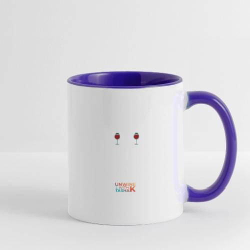 Drinking My Wine White - Contrast Coffee Mug
