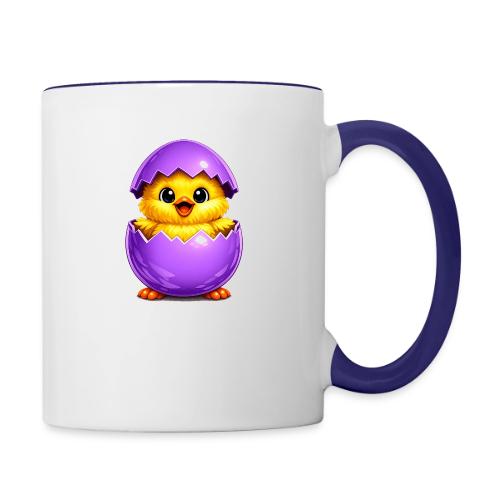 Easter Chick Purple - Contrast Coffee Mug