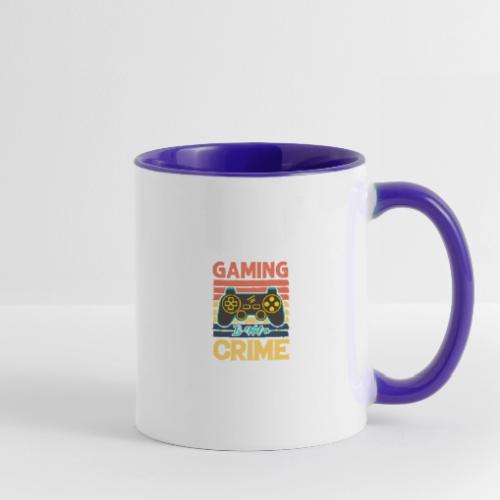 Gaming Is Not A Crime Tee - Contrast Coffee Mug