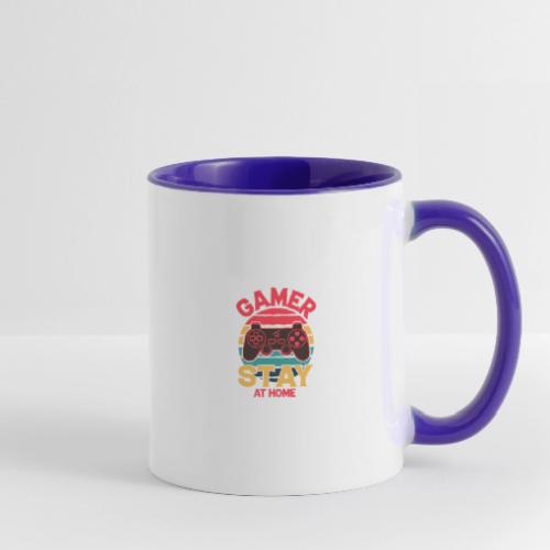 Gamers Stay at Home - Contrast Coffee Mug