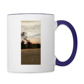 jani lovers - Contrast Coffee Mug - white/cobalt blue - Right