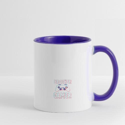 Brother & Gamer: Crushing Both - Contrast Coffee Mug