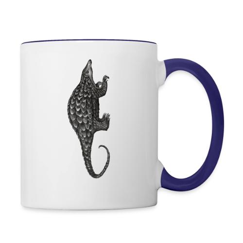 pangolin whole - Contrast Coffee Mug