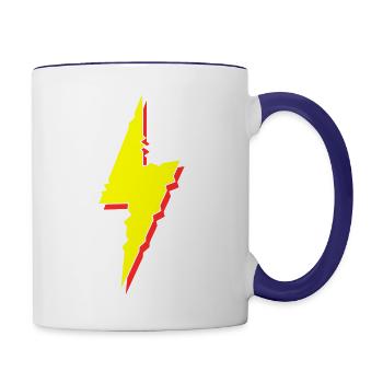 thunderbolts - Contrast Coffee Mug - white/cobalt blue - Right