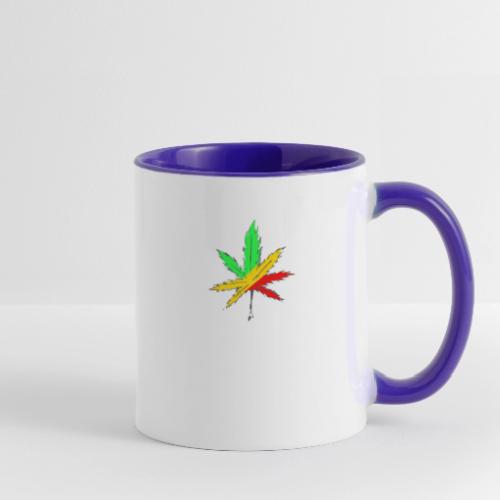Rasta leaf - Contrast Coffee Mug