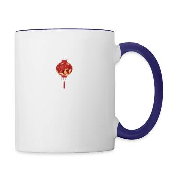69 - Contrast Coffee Mug - white/cobalt blue - Right