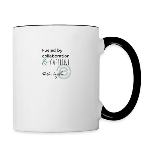 Fueled by Caffeine Light - Contrast Coffee Mug