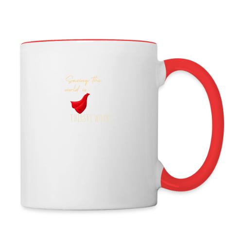 Thirsty Work Dark - Contrast Coffee Mug