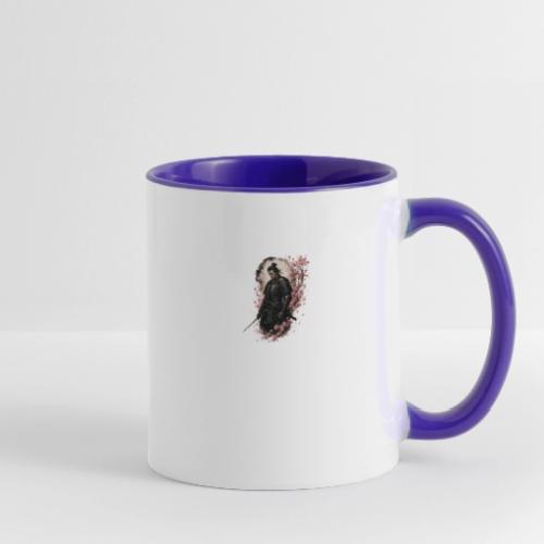 Samurai cherry blossoms - Contrast Coffee Mug