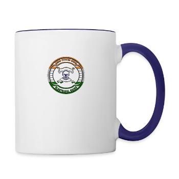 Logo Head Power PNG - Contrast Coffee Mug - white/cobalt blue - Right
