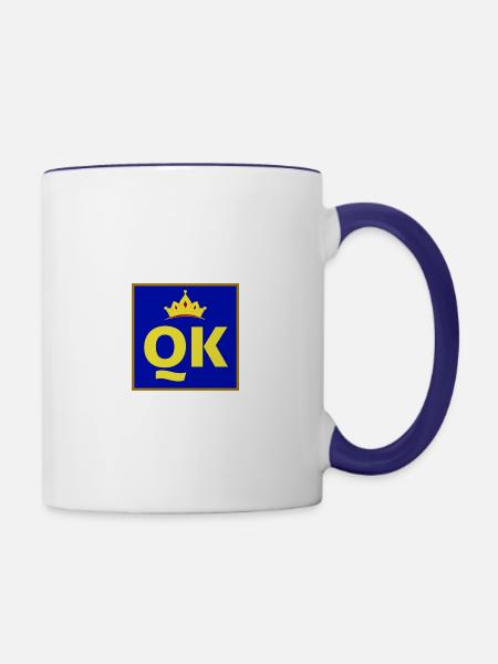 20220930 013652 ٠٠٠٠Queen And King - Contrast Coffee Mug - white/cobalt blue