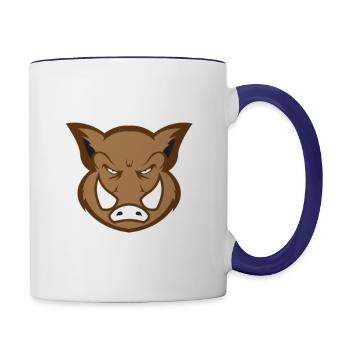 Hog Hunter - Contrast Coffee Mug - white/cobalt blue - Right