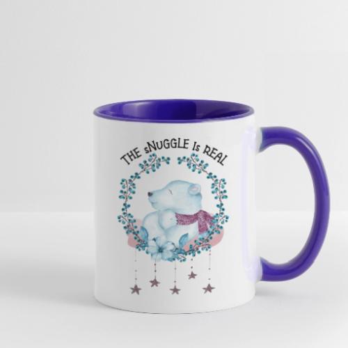 The snuggle is real - Contrast Coffee Mug