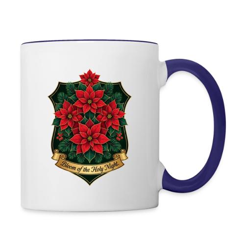 Poinsettia Crest T-Shirt - Contrast Coffee Mug