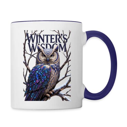 Crystalized Forest Owl T-Shirt - Contrast Coffee Mug