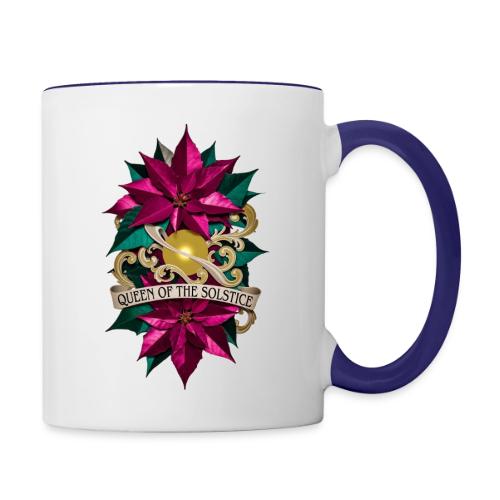 Queen of the Solstice Poinsettia T-Shirt - Contrast Coffee Mug