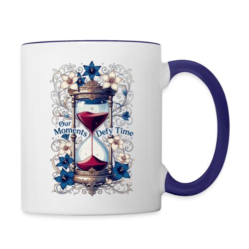 Our Moments Defy Time Hourglass Gifts T-Shirt - Contrast Coffee Mug