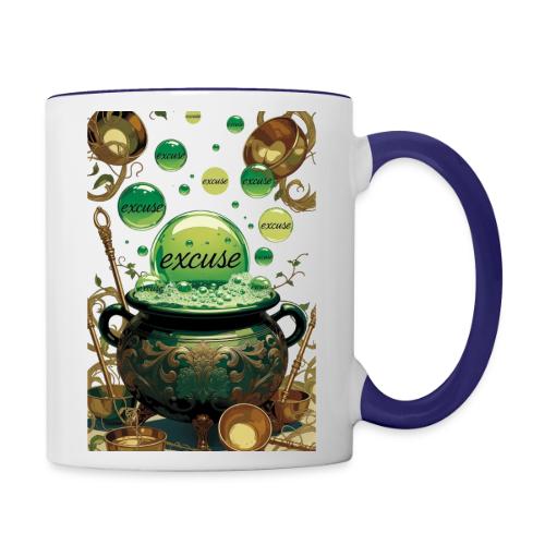 Emerald Excuses Cauldron Graphic Tee - Contrast Coffee Mug