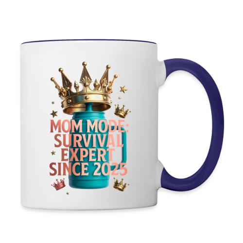 Mom Mode Survival Expert Tee - Contrast Coffee Mug