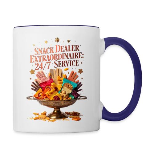Snack Dealer Extraordinaire Tee, Mum Gift - Contrast Coffee Mug