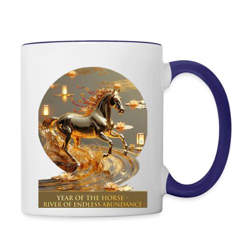 Year of the Horse Abundance T Shirt, Lunar NY Gift - Contrast Coffee Mug