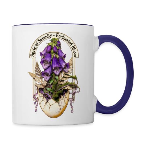 Spring Serenity Foxglove Tee, Easter Gift for wife - Contrast Coffee Mug