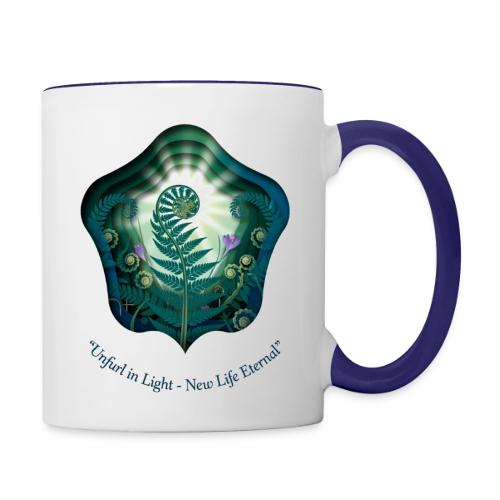 Easter Unfurl in Light Resurrection T Shirt, Gift - Contrast Coffee Mug