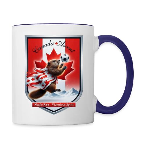 Canada Beaver Ascent T-Shirt, Canadian Pride Gift - Contrast Coffee Mug
