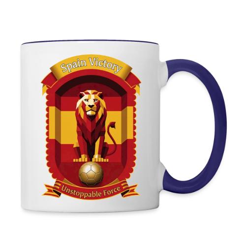 Spain Lion Victory T-Shirt, Flag Pride Crest Gift - Contrast Coffee Mug
