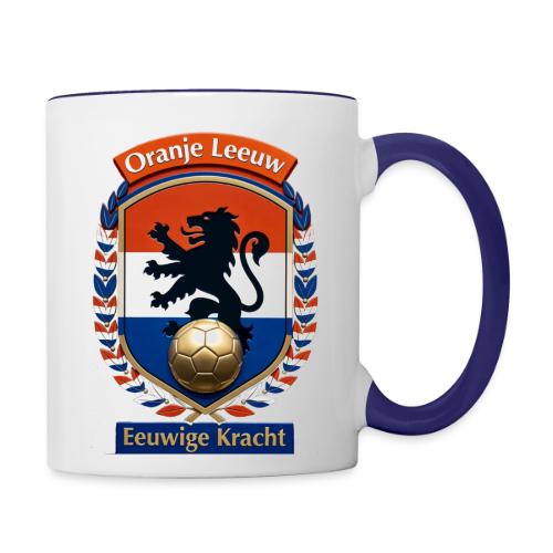Netherlands Lion Premium T-Shirt, Dutch Flag Gift - Contrast Coffee Mug