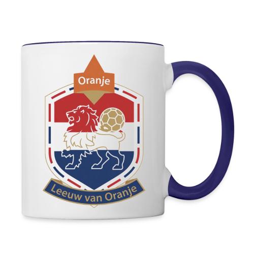 Netherlands Lion Crest T-Shirt, Dutch Badge Gift - Contrast Coffee Mug