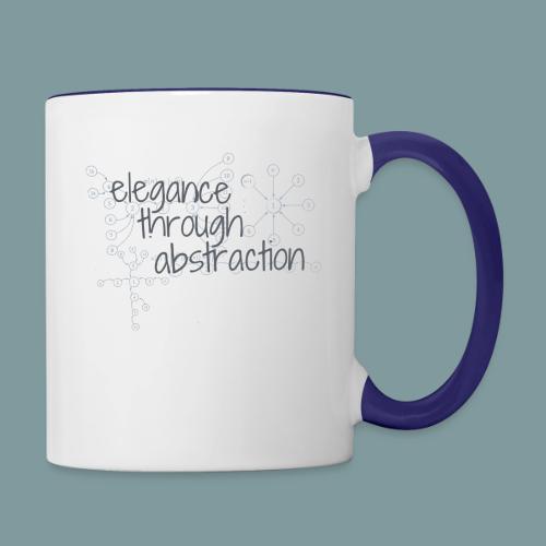 Elegance through Abstraction - Contrast Coffee Mug