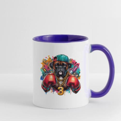 Boxer Dog Art - Contrast Coffee Mug