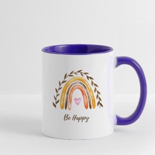 Be happy - Contrast Coffee Mug