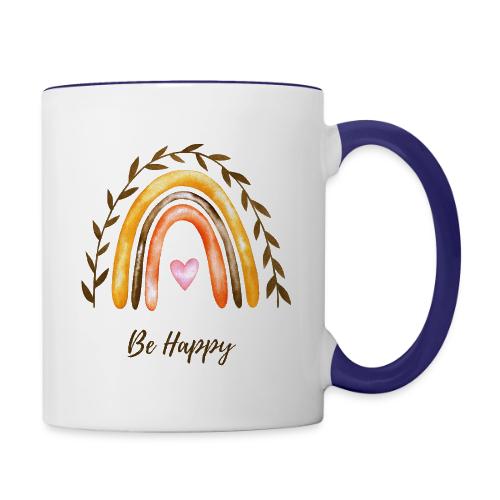 Be happy - Contrast Coffee Mug